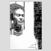 Frida Kahlo Black and White Portrait Dry-Erase Board