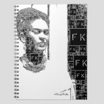 Frida Kahlo Black and White Portrait Notebook