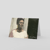 Frida Kahlo Blush Photograph Card