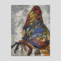Frida Kahlo Butterfly Monet Inspired Postcard