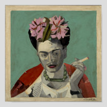 Frida Kahlo by Garcia Villegas Poster