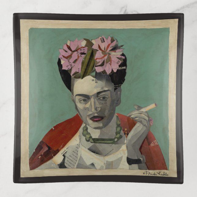 Frida Kahlo by Garcia Villegas Trinket Tray (Front)
