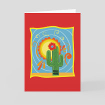 Frida Kahlo Cactus Graphic Card