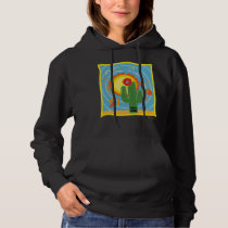 Frida Kahlo Cactus Graphic Hoodie