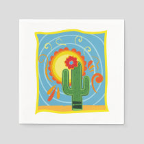 Frida Kahlo Cactus Graphic Napkins