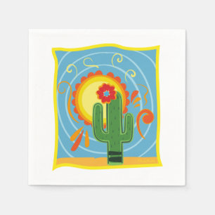 Frida Kahlo Cactus Graphic Napkins