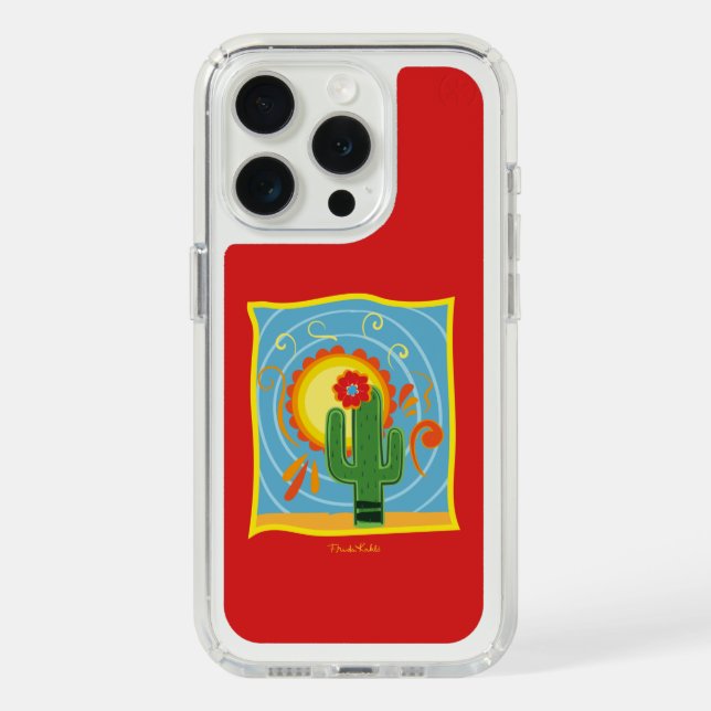 Frida Kahlo Cactus Graphic Speck iPhone Case (Front (White Titanium))