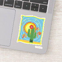 Frida Kahlo Cactus Graphic Sticker