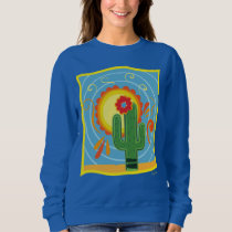 Frida Kahlo Cactus Graphic Sweatshirt