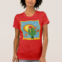 Frida Kahlo Cactus Graphic T-Shirt