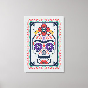 Frida Kahlo Calavera Canvas Print