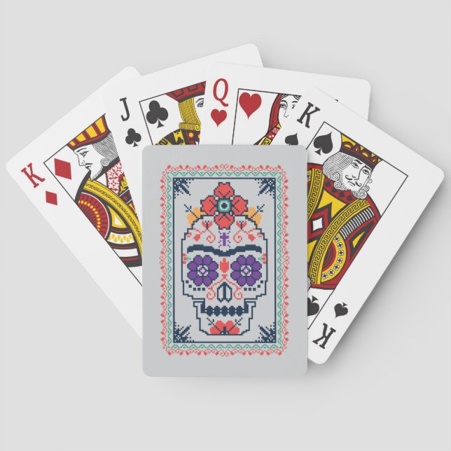 Frida Kahlo | Calavera Poker Cards (Back)