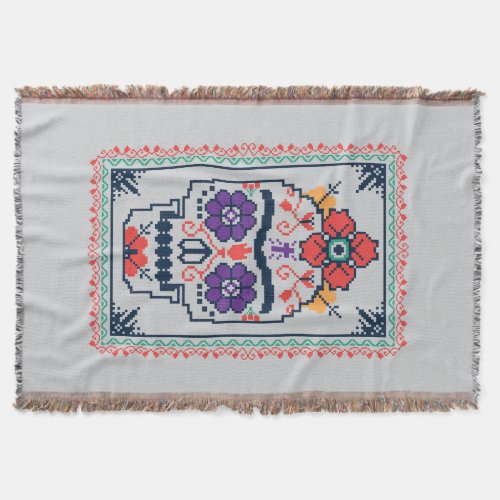 Frida Kahlo  Calavera Throw Blanket