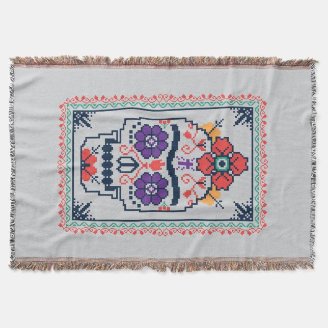 Frida Kahlo | Calavera Throw Blanket (Front)