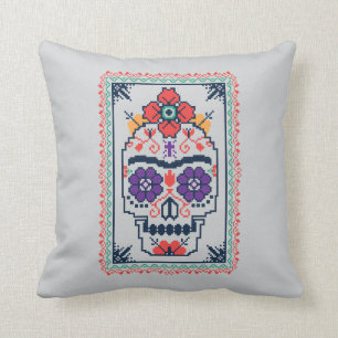 Frida Kahlo Calavera Throw Pillow