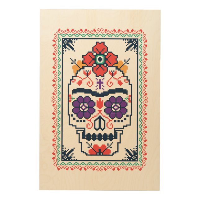 Frida Kahlo | Calavera Wood Wall Art (Front)