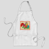 Frida Kahlo Chicken Graphic Adult Apron
