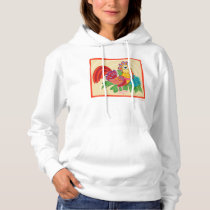 Frida Kahlo Chicken Graphic Hoodie