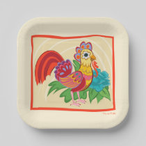 Frida Kahlo Chicken Graphic Paper Plates