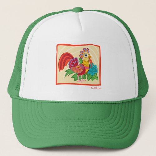 Frida Kahlo Chicken Graphic Trucker Hat