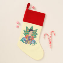 Frida Kahlo Colorful Floral Graphic Christmas Stocking