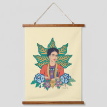 Frida Kahlo Colorful Floral Graphic Hanging Tapestry