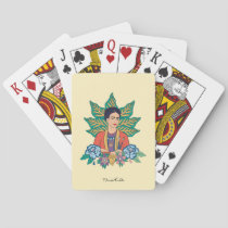 Frida Kahlo Colorful Floral Graphic Poker Cards