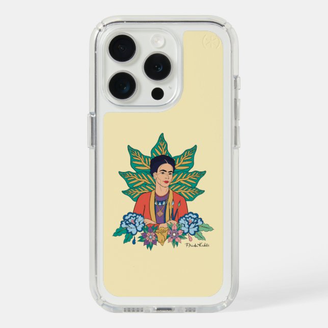 Frida Kahlo Colorful Floral Graphic Speck iPhone Case (Front (White Titanium))