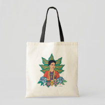 Frida Kahlo Colorful Floral Graphic Tote Bag