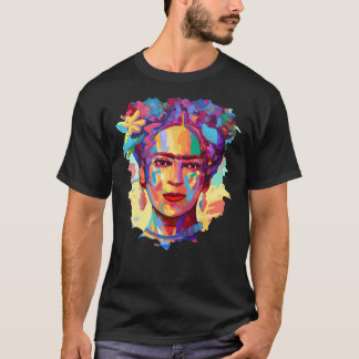 Frida Kahlo Colorful Portrait Classic T-Shirt