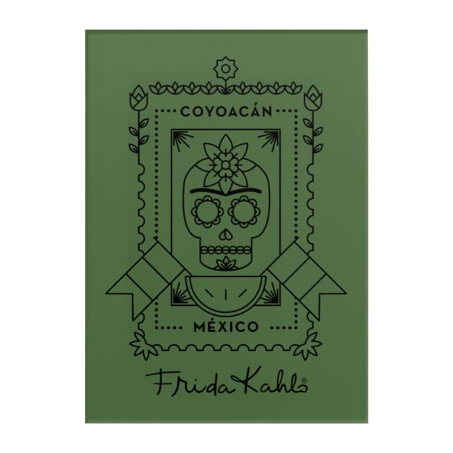 Frida Kahlo | Coyoacán Acrylic Print (Front)
