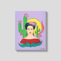 Frida Kahlo Desert Graphic Canvas Print