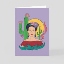 Frida Kahlo Desert Graphic Card