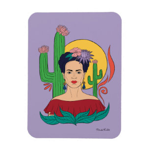 Frida Kahlo Desert Graphic Magnet