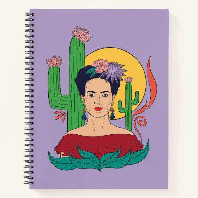 Frida Kahlo Desert Graphic Notebook (Front)