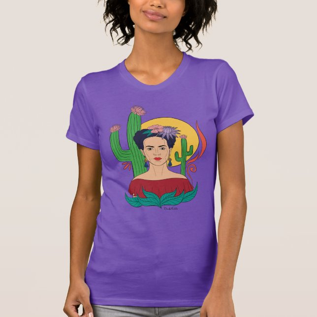 Frida Kahlo Desert Graphic T-Shirt (Front)