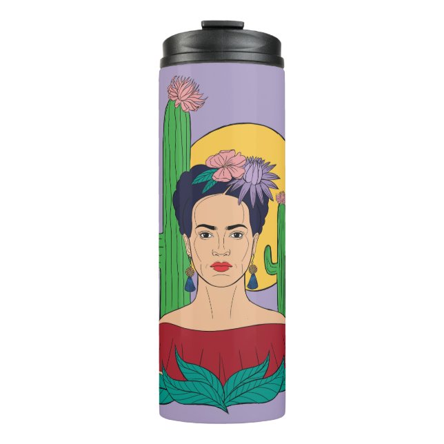 Frida Kahlo Desert Graphic Thermal Tumbler (Front)