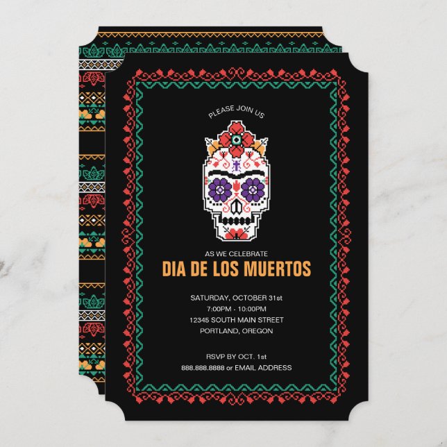 Frida Kahlo | Dia De Los Muertos Invitation (Front/Back)