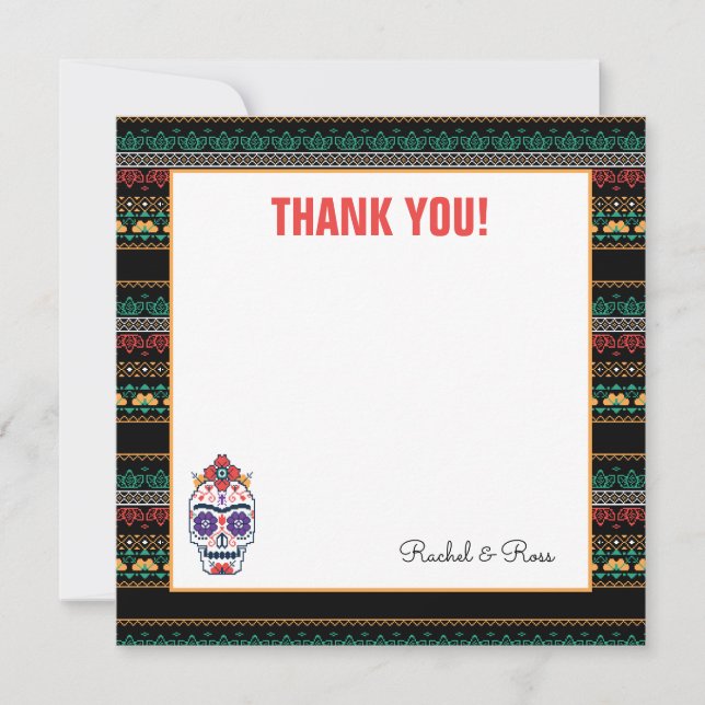 Frida Kahlo | Dia De Los Muertos - Thank You Card (Front)