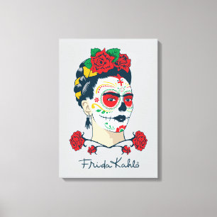 Frida Kahlo El Día de los Muertos Canvas Print
