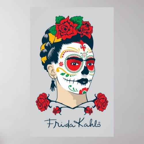 Frida Kahlo  El Da de los Muertos Poster