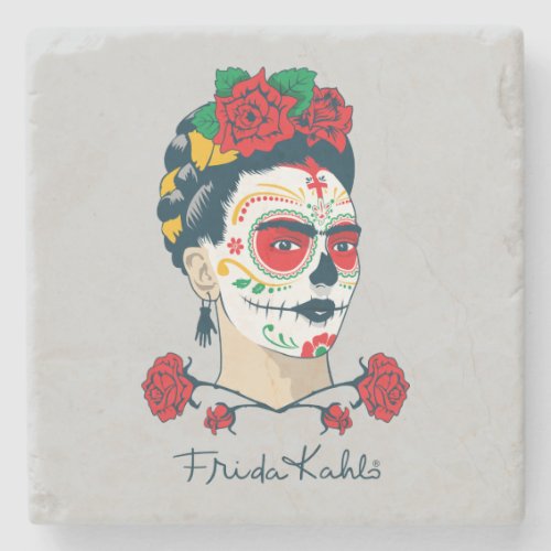 Frida Kahlo  El Da de los Muertos Stone Coaster
