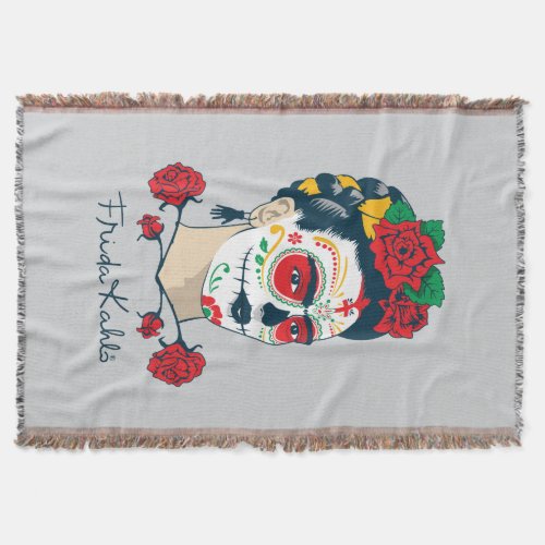 Frida Kahlo  El Da de los Muertos Throw Blanket