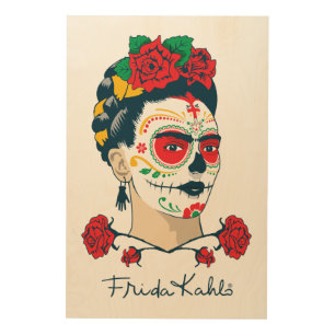 Frida Kahlo El Día de los Muertos Wood Wall Decor