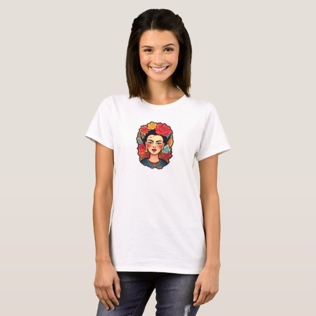 Frida Kahlo Feminist Gift T-Shirt (Front Full)