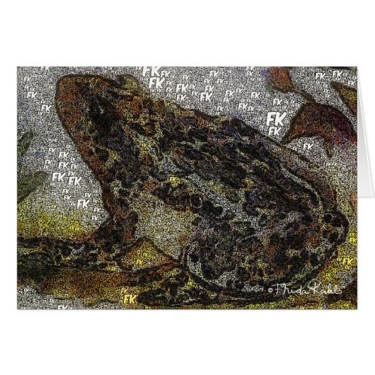 Frida Kahlo FK-Style Frog Painting Cards (Front Horizontal)