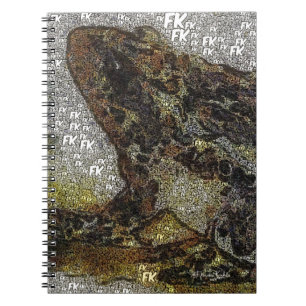 Frida Kahlo FK-Style Frog Painting Notebook