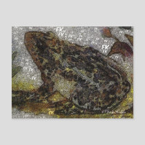 Frida Kahlo FK-Style Frog Painting Postcard
