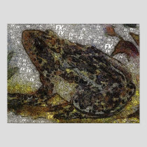 Frida Kahlo FK-Style Frog Painting Poster