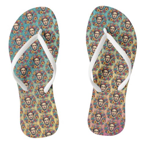Frida Kahlo Flip Flops